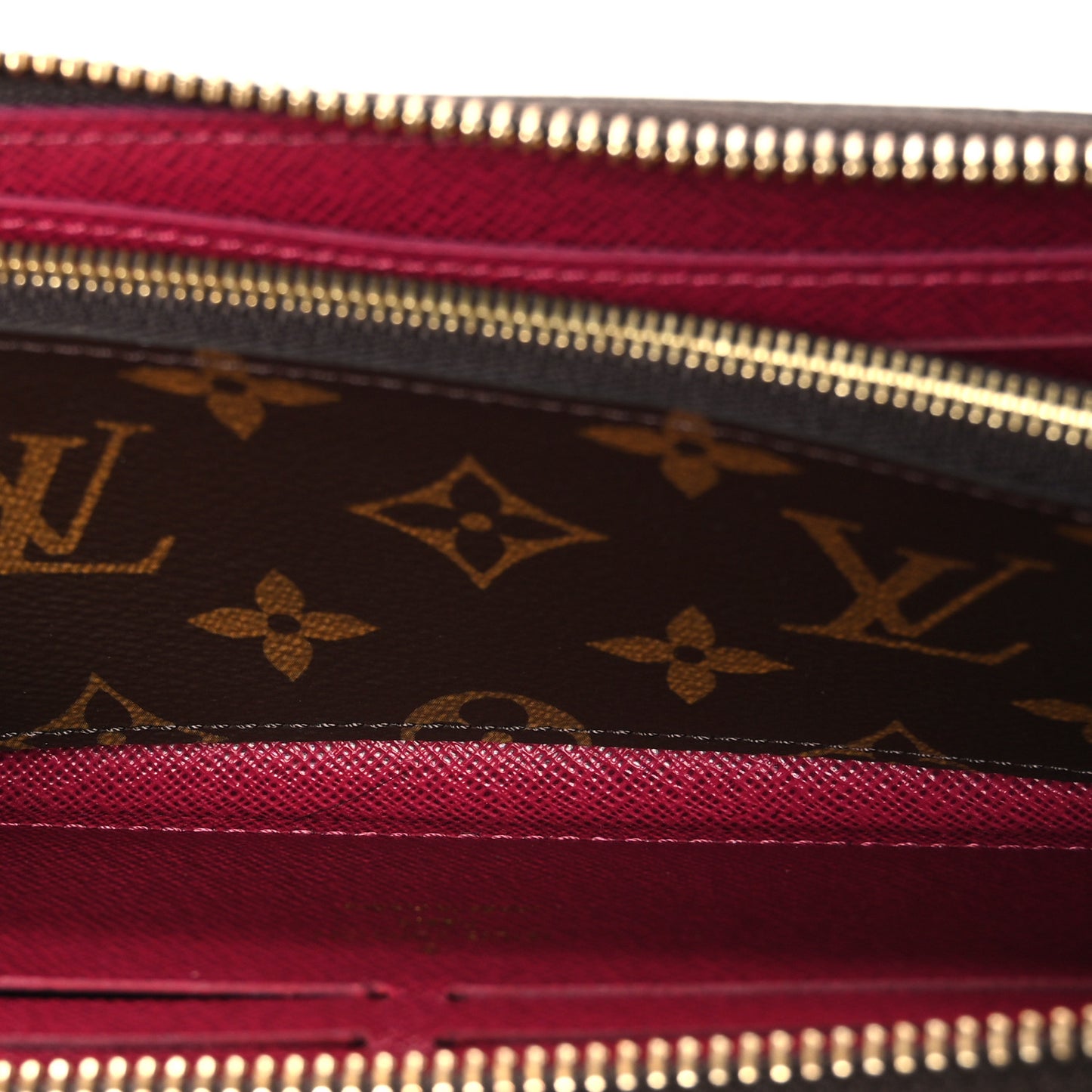 Monogram Clemence Wallet Fuchsia