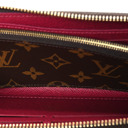 Louis Vuitton Monogram Clemence Wallet Fuchsia 5 of 7