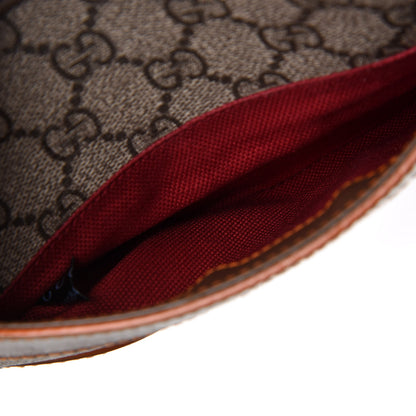 Gucci GG Supreme Monogram Web Small Shoulder Bag Brown 9 of 10