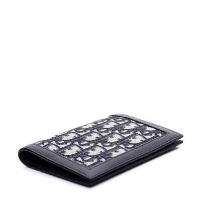Christian Dior Calfskin Oblique Passport Holder Blue 4 of 9
