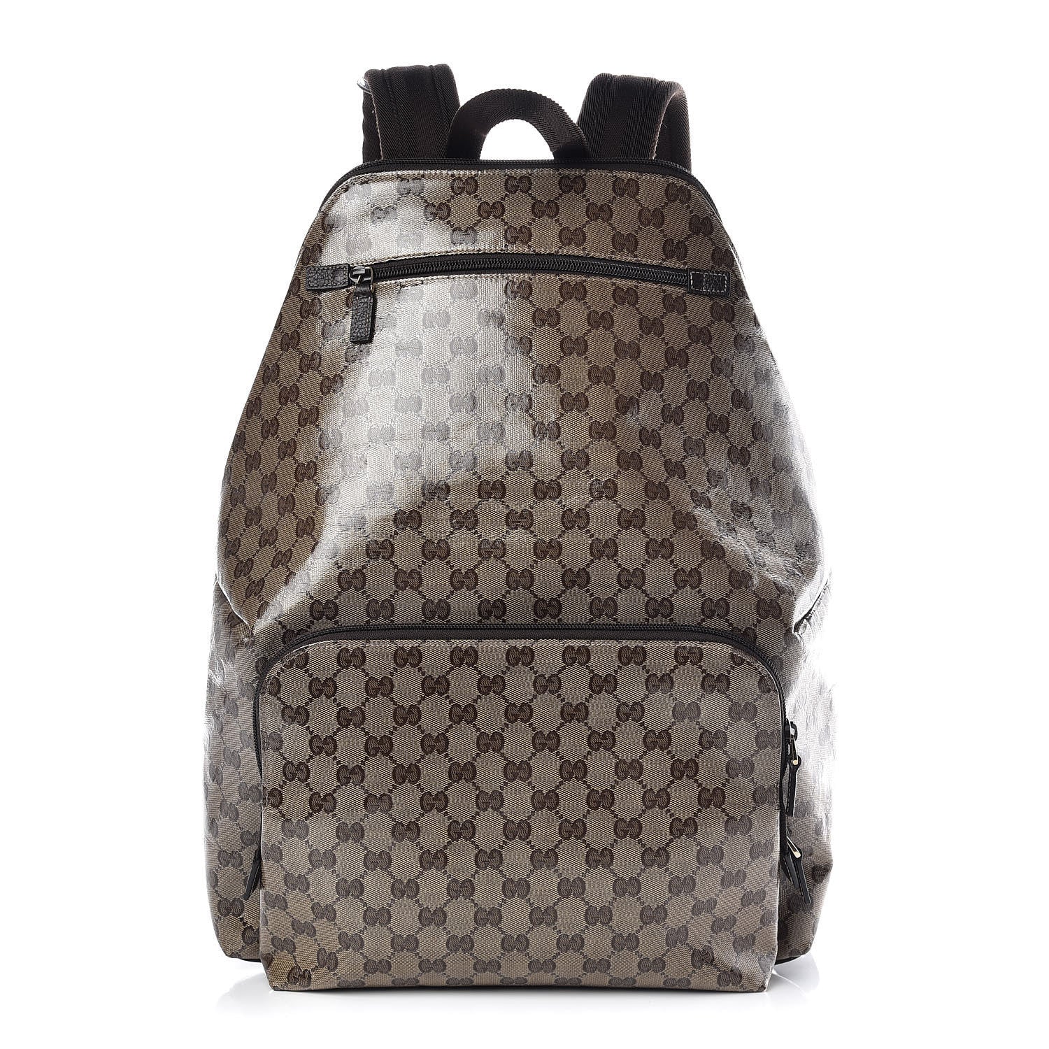Gucci Crystal Monogram Backpack Dark Brown 1 of 7