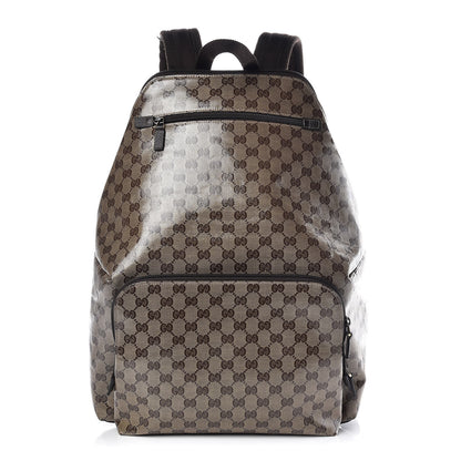 Gucci Crystal Monogram Backpack Dark Brown 1 of 7