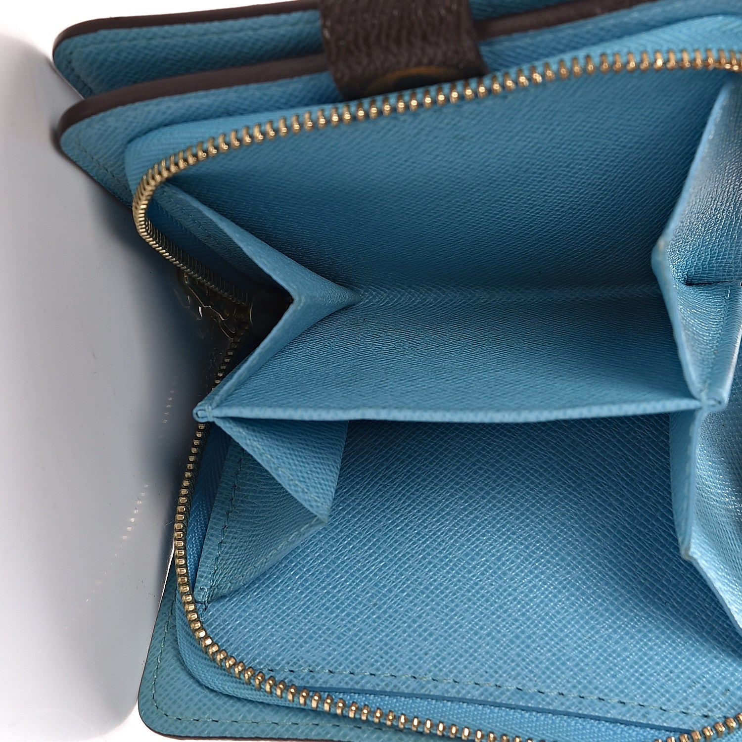 Louis Vuitton Monogram Groom Compact Zip Wallet Blue 6 of 19
