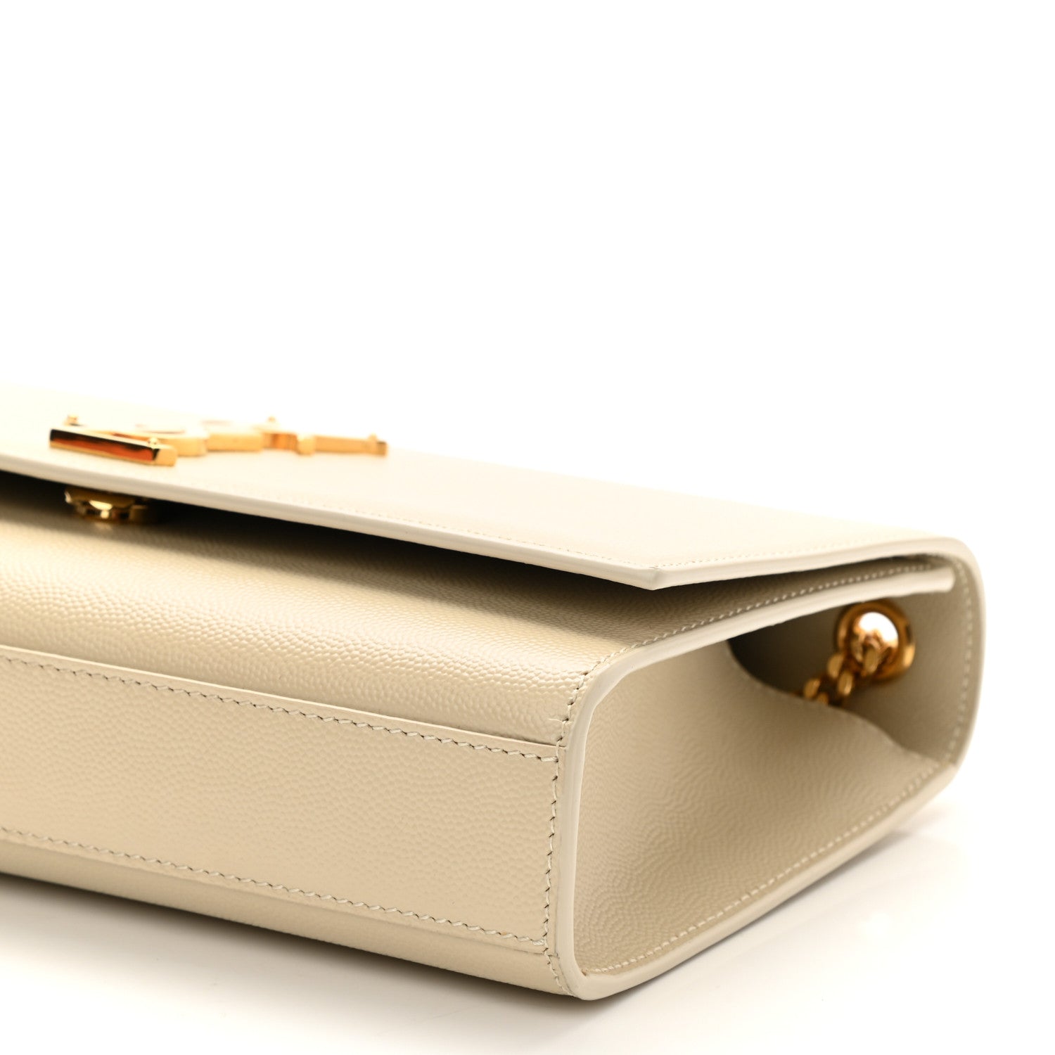 Saint Laurent Grain De Poudre Medium Classic Monogram Kate Satchel Crema Soft 9 of 9