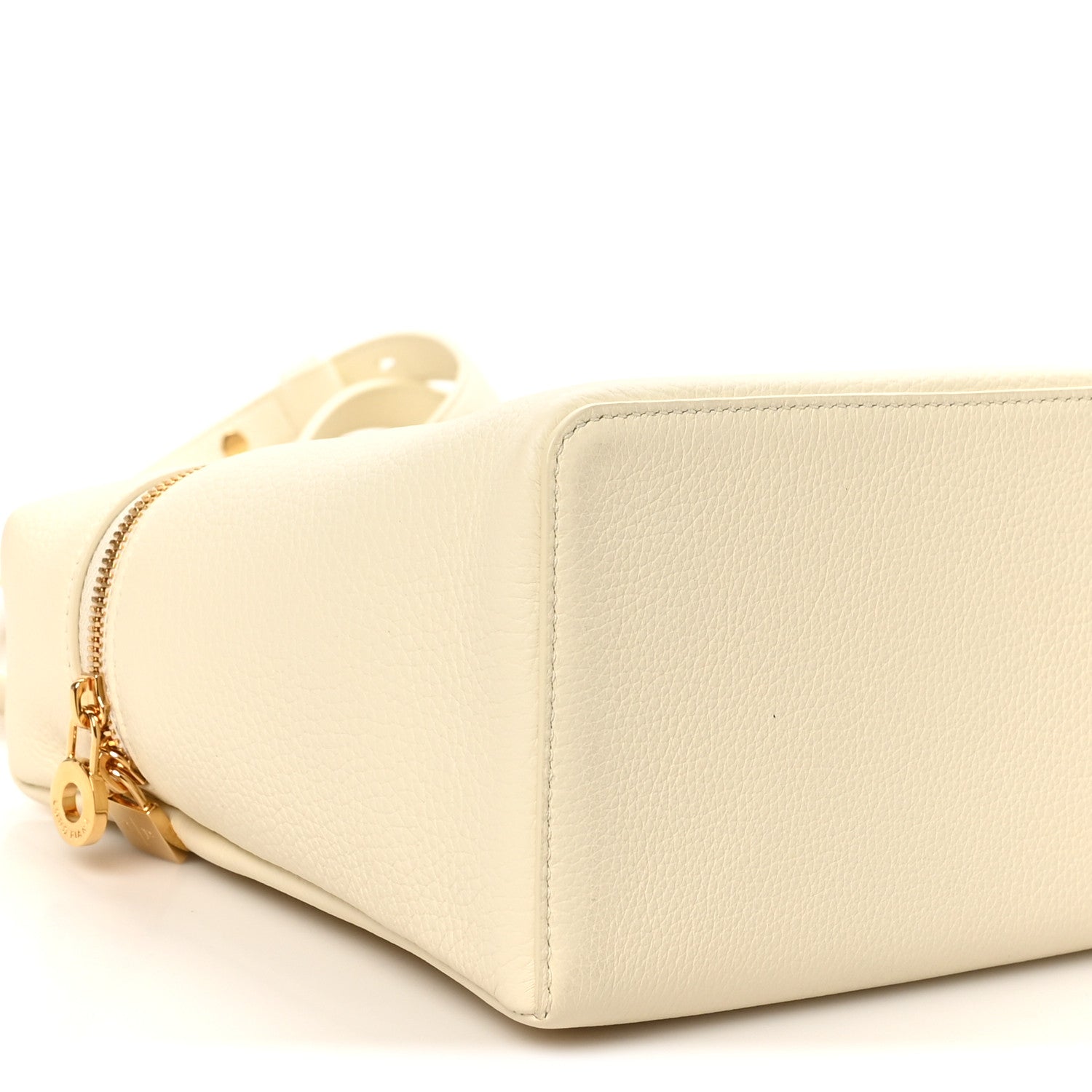 Loro Piana Grained Calfskin L27 Extra Pocket Pouch Whisper White 8 of 9