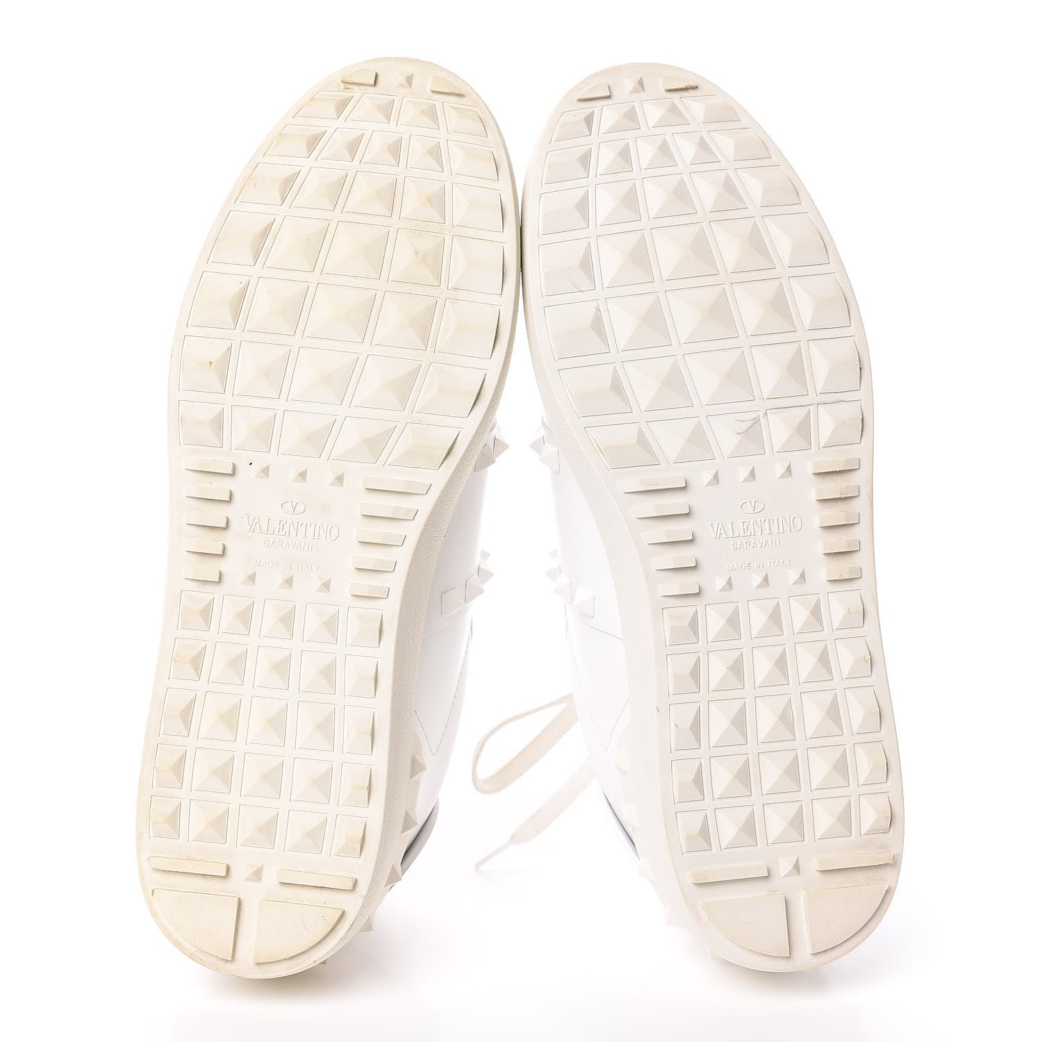 Valentino Garavani Calfskin Mens Rockstud Untitled Open Sneakers 42 White 7 of 11