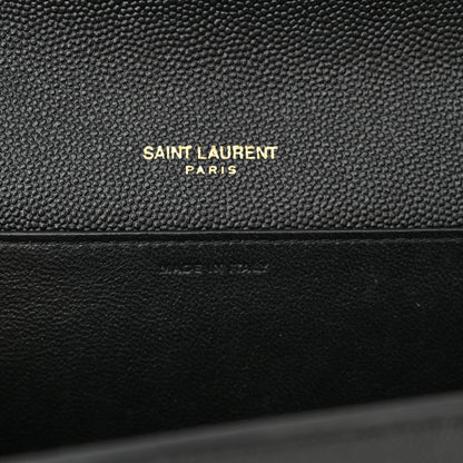 Saint Laurent Grain De Poudre Uptown Chain Wallet Black 7 of 11