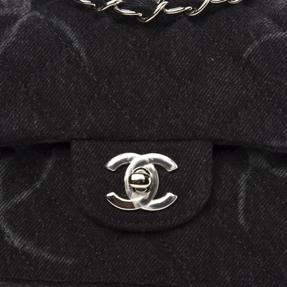 Chanel Denim CC Quilted Mini Square Flap Black 8 of 11
