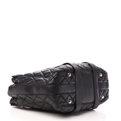 Chanel Lambskin Quilted Large Easy Carry Shopping Tote Black 3 of 21