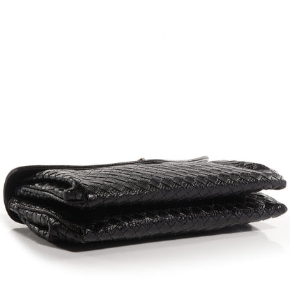 Bottega Veneta Ayers Intrecciato Karung Clutch Black 4 of 8