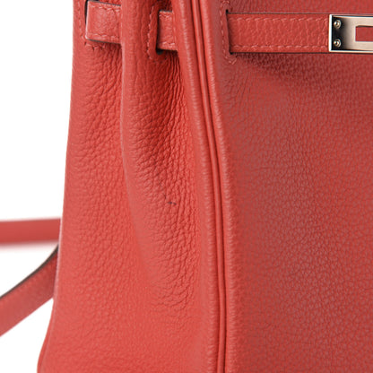 Hermes Togo Kelly Retourne 25 Rouge Pivoine 10 of 12