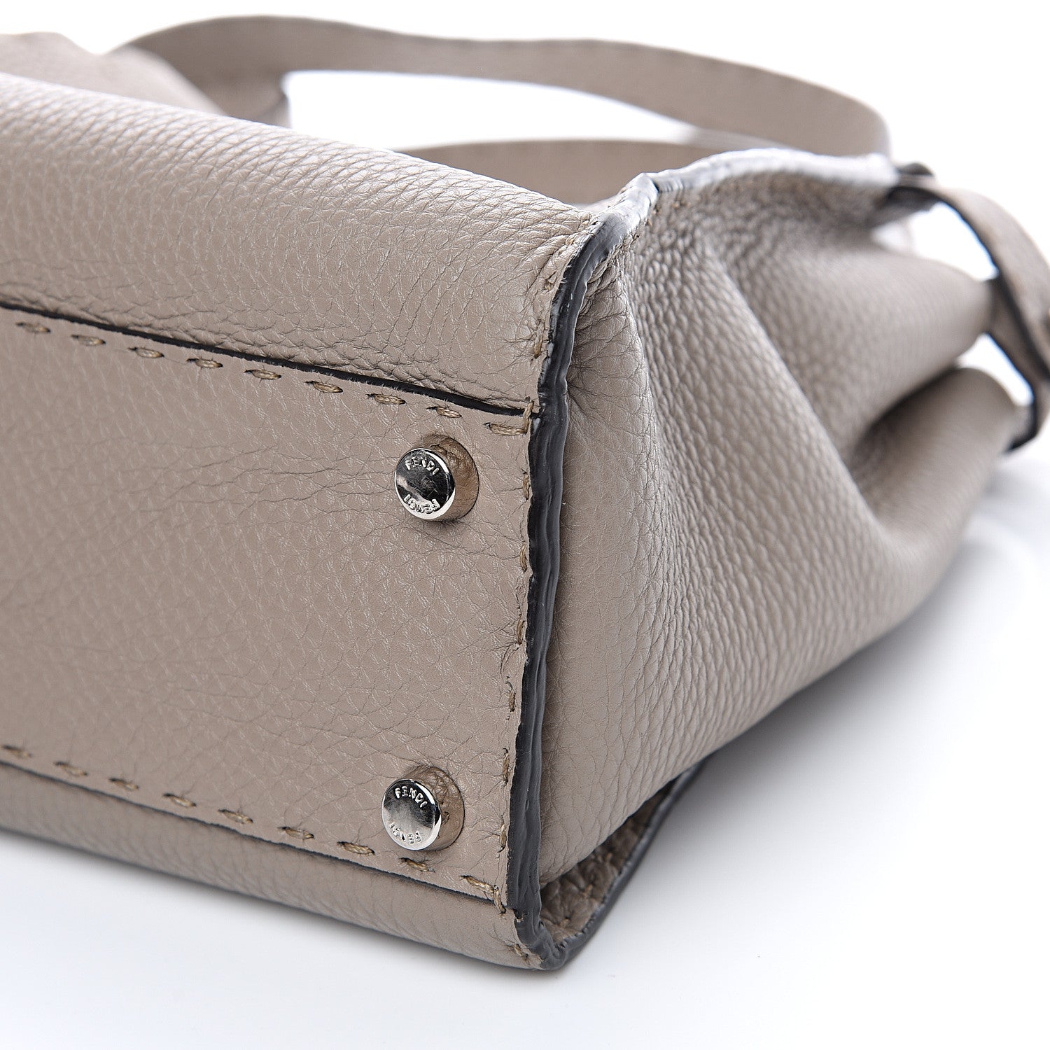 Fendi Cuoio Romano Selleria Medium Peekaboo Iconic Satchel Corda 9 of 9