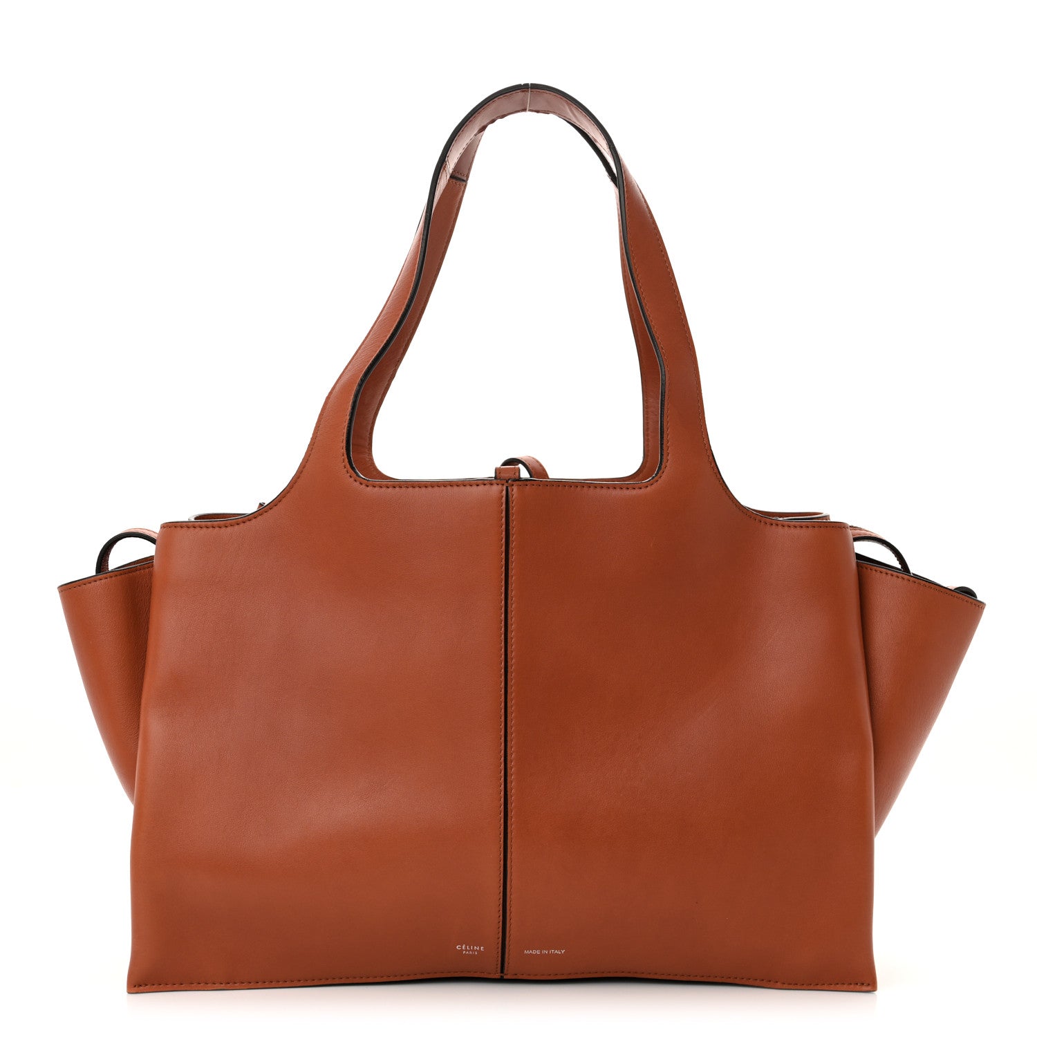 Celine Calfskin Medium Tri-Fold Bag Brick 1 of 15