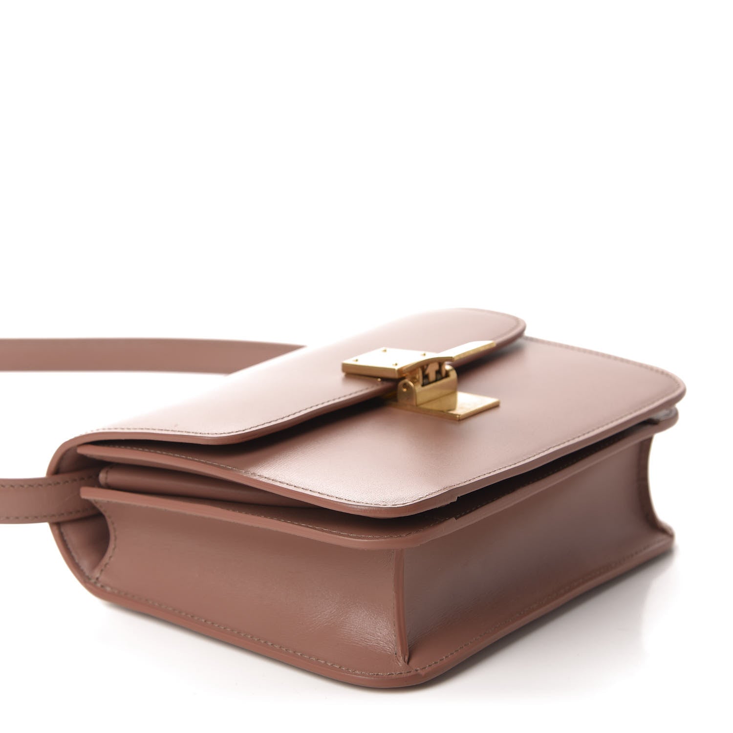 Celine Box Calfskin Teen Classic Box Flap Bag Antique Rose 4 of 10