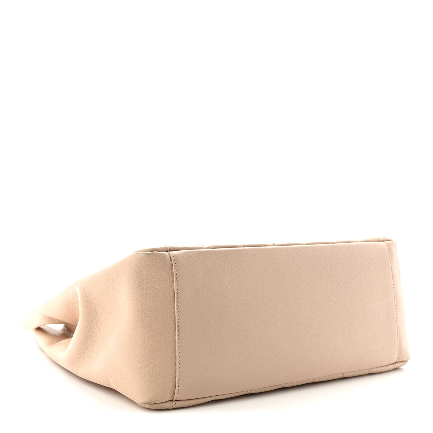 Caviar Quilted Grand Shopping Tote GST Beige Clair