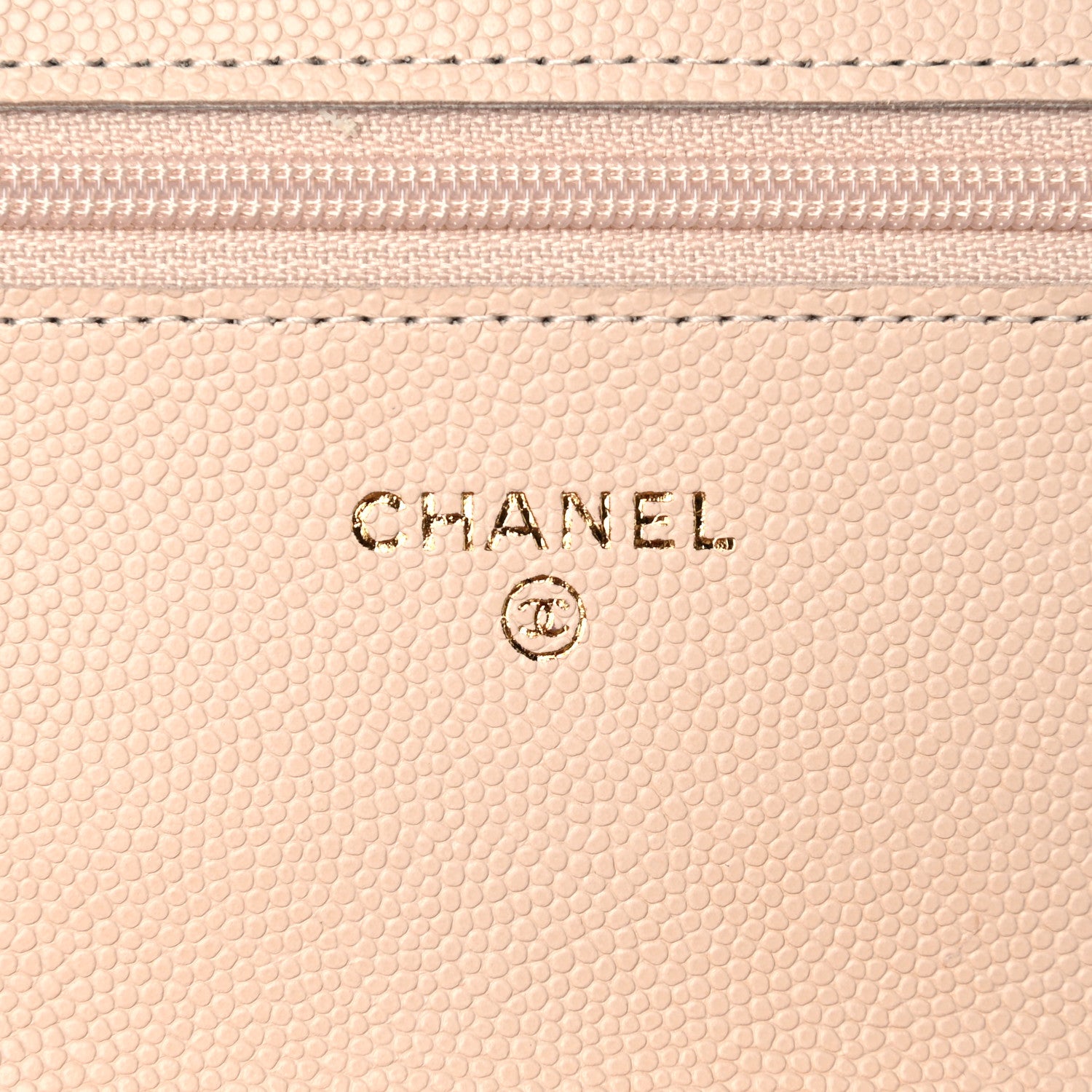 Chanel Caviar Quilted Coco Candy Wallet On Chain WOC Beige 6 of 12