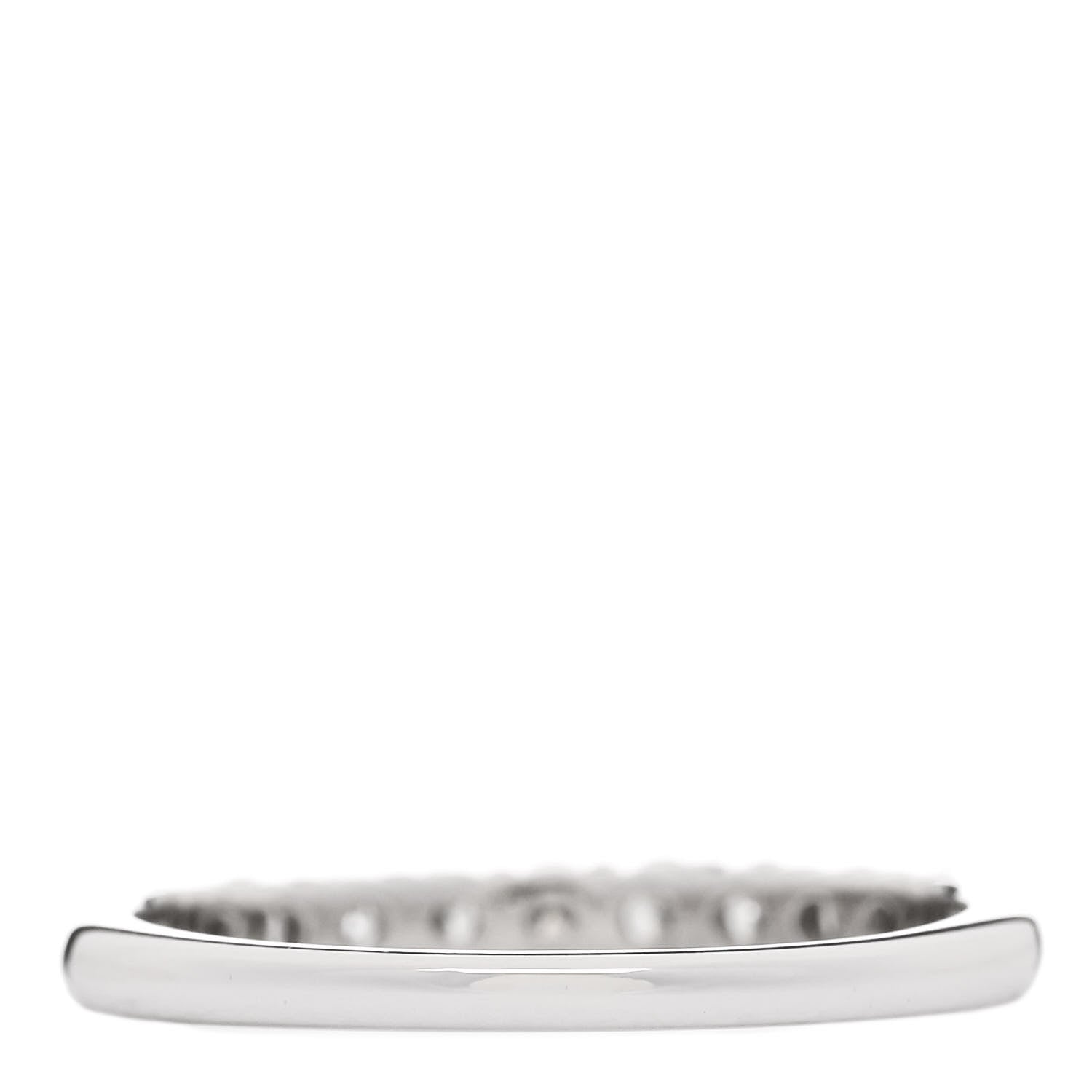 Tiffany Platinum Diamond .27ct 2.2mm Half Circle Embrace Band Ring 49 5 3 of 5