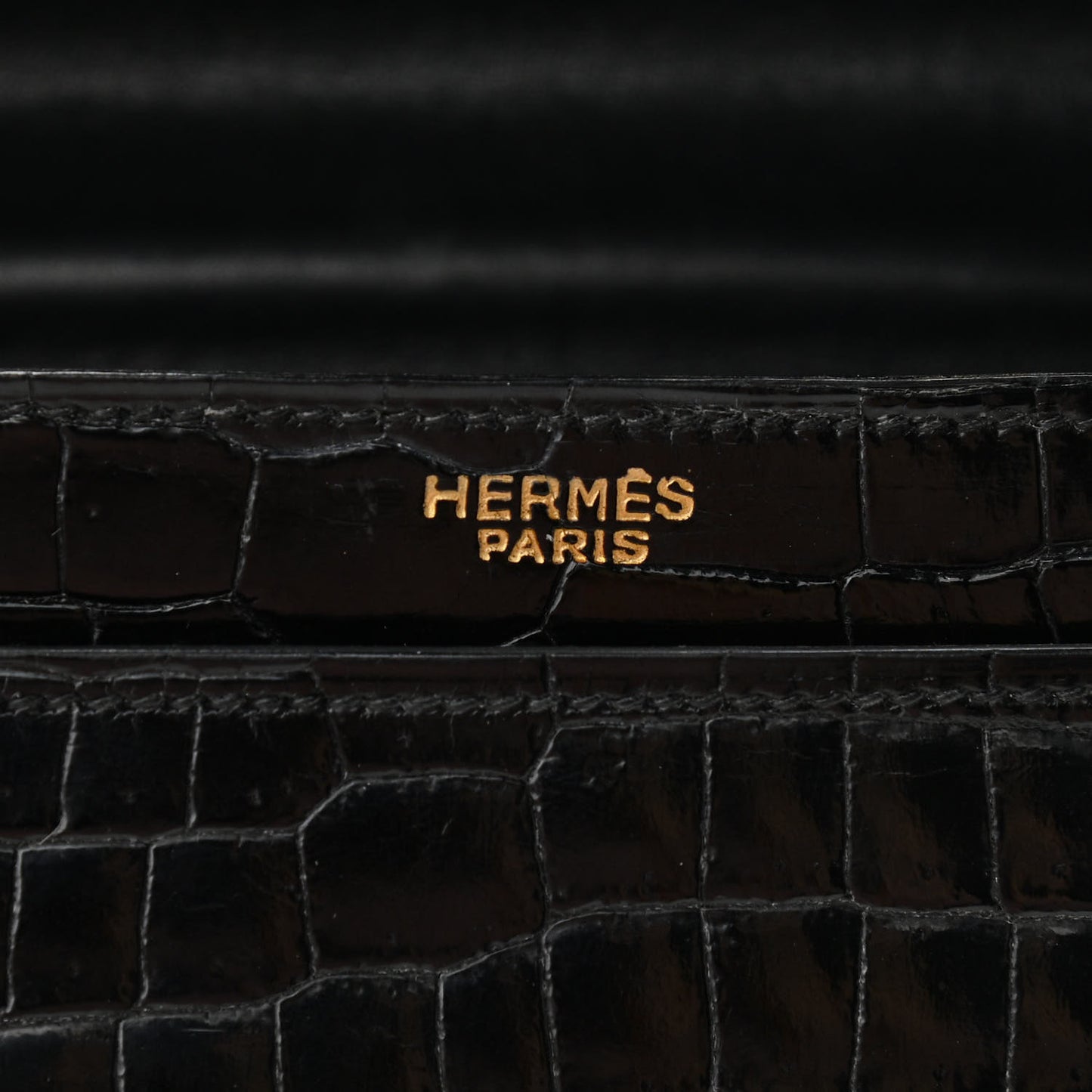 Shiny Porosus Crocodile Constance 23 Black