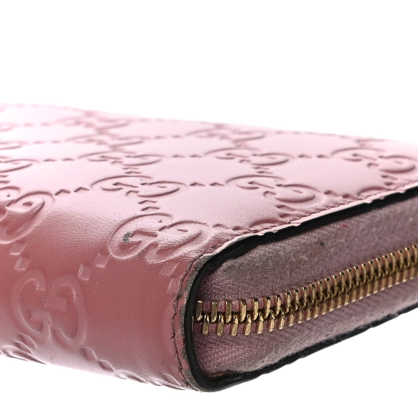 Guccissima Zip Around Wallet Pink