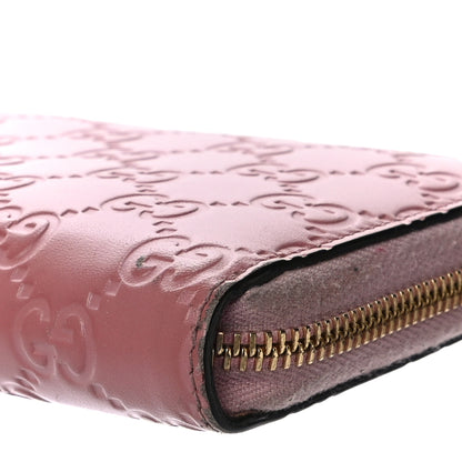 Gucci Guccissima Zip Around Wallet Pink 9 of 11