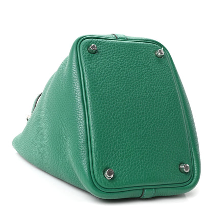 Hermes Taurillon Clemence Picotin Lock 18 PM Vert Jade 4 of 10