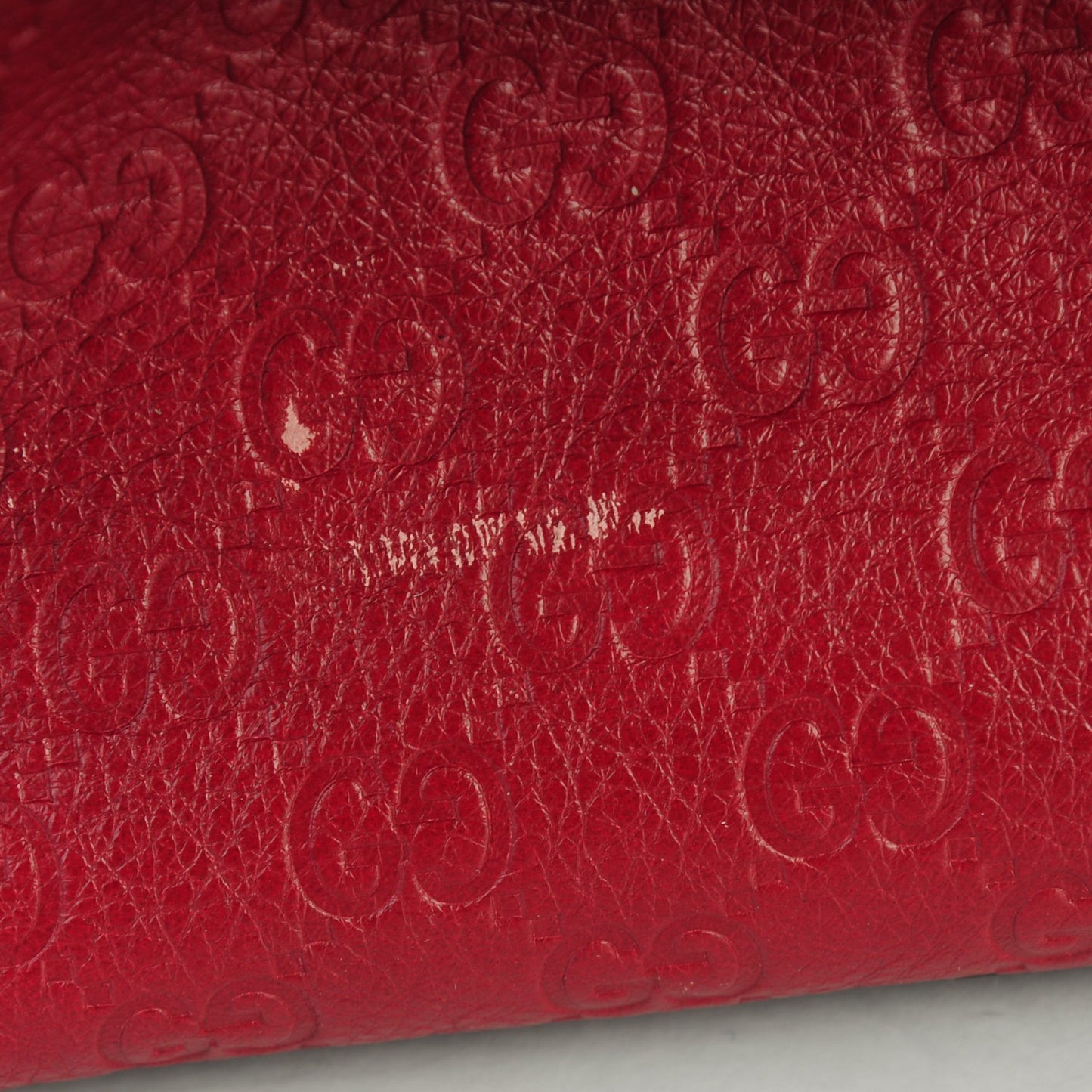Guccissima XL Tote Red
