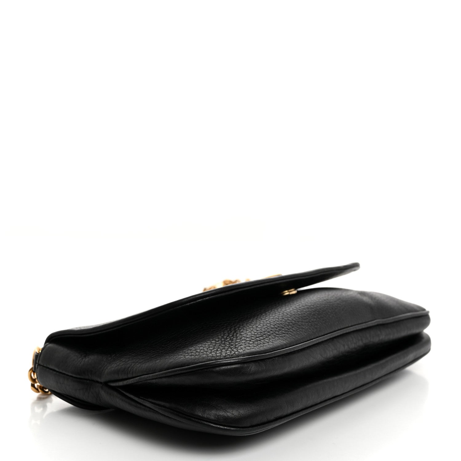 Gucci Calfskin Medium 1973 Chain Shoulder Bag Black 4 of 11