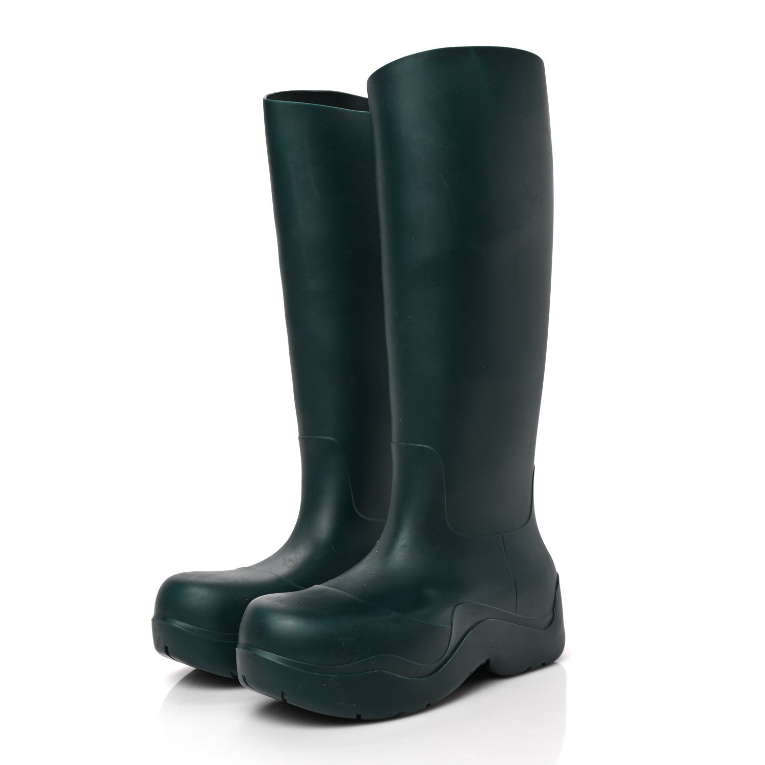 Bottega Veneta Rubber Puddle Knee Boots 41 Mallard 3 of 7