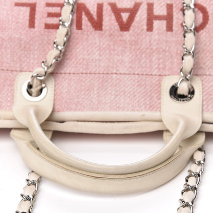 Chanel Canvas Medium Deauville Tote Pink 8 of 15