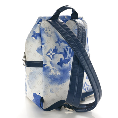 Louis Vuitton Monogram Watercolor Discovery Backpack Blue 3 of 9