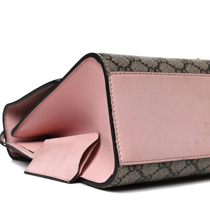 Gucci GG Supreme Monogram Calfskin Medium Padlock Shoulder Bag Beige Perfect Pink 9 of 19