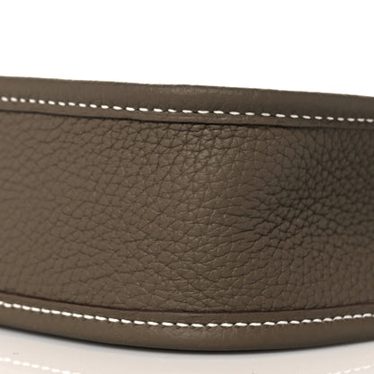 Hermes Taurillon Clemence Amazone Evelyne TPM Etoupe Bleu Indigo 10 of 12