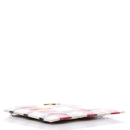 Gucci Calfskin Matelasse Trompe L'Oeil Print GG Marmont Zip Pouch White 4 of 7