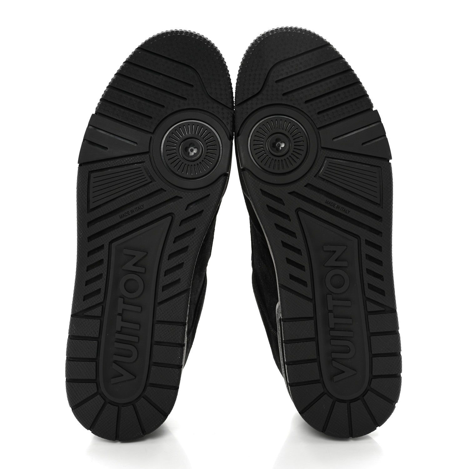 Louis Vuitton Suede Mens LV Trainer Sneakers 8.5 Black 5 of 12