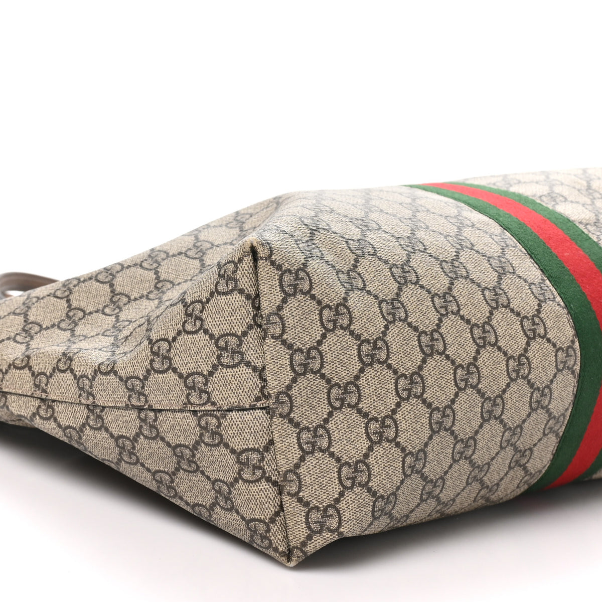 Gucci GG Supreme Monogram Medium Ophidia Shopping Tote Brown 9 of 10