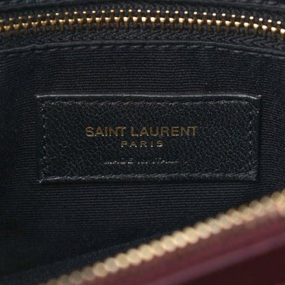 Saint Laurent Calfskin Y Quilted Monogram Medium Loulou Chain Satchel Palissandre 6 of 15