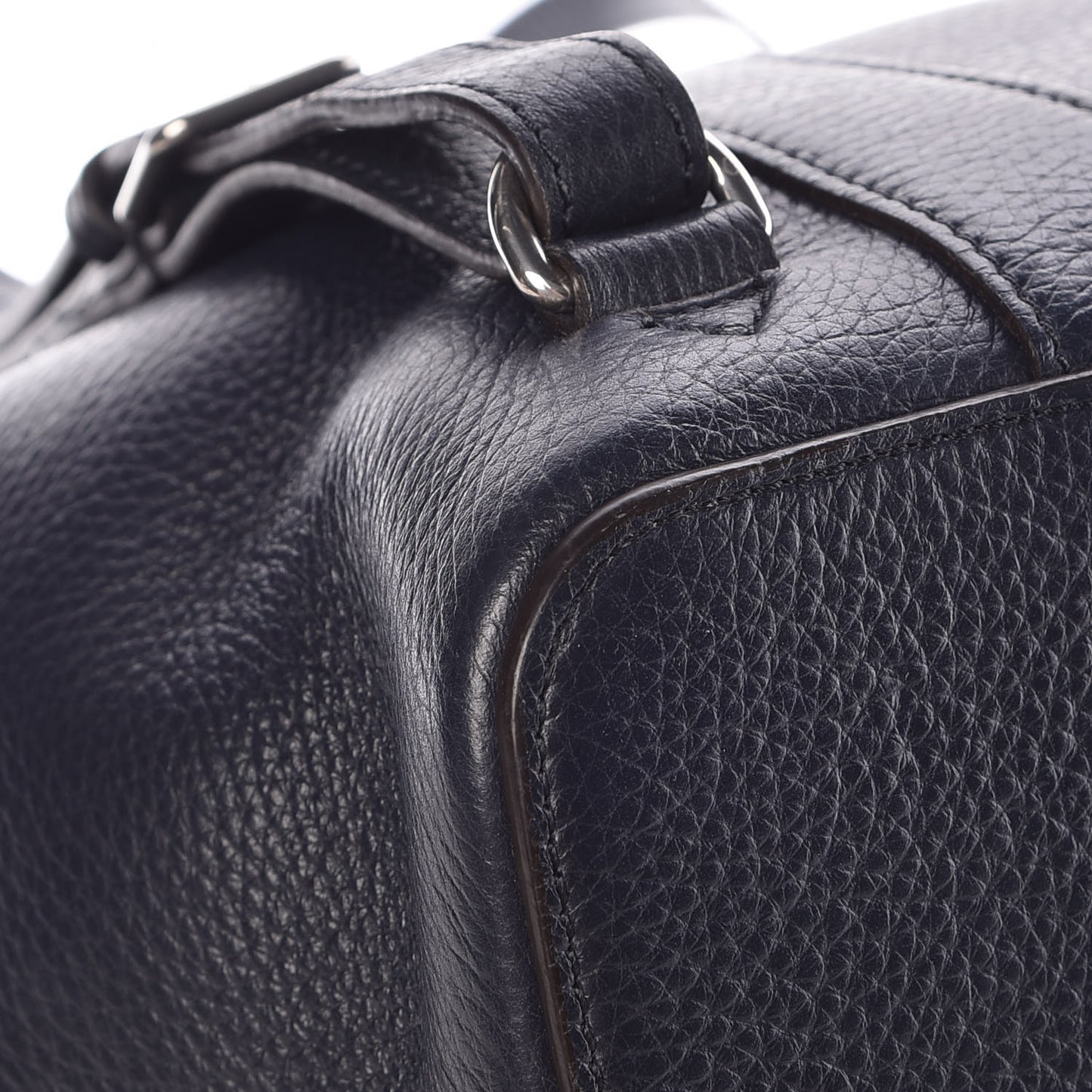 Classic Grain Calfskin Small Bayswater Backpack Midnight Blue