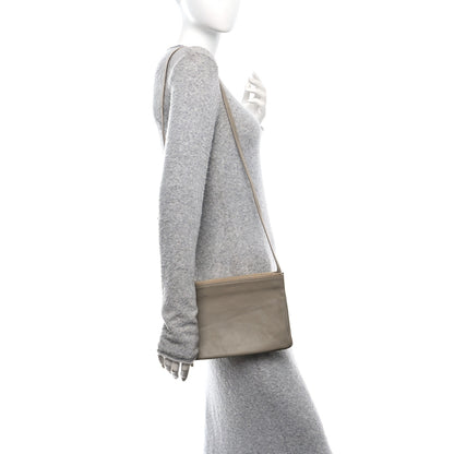 Celine Lambskin Large Trio Crossbody Bag Beige 2 of 12
