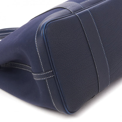 Hermes Toile Negonda Garden Party Tote 36 MM Bleu Marine 5 of 7