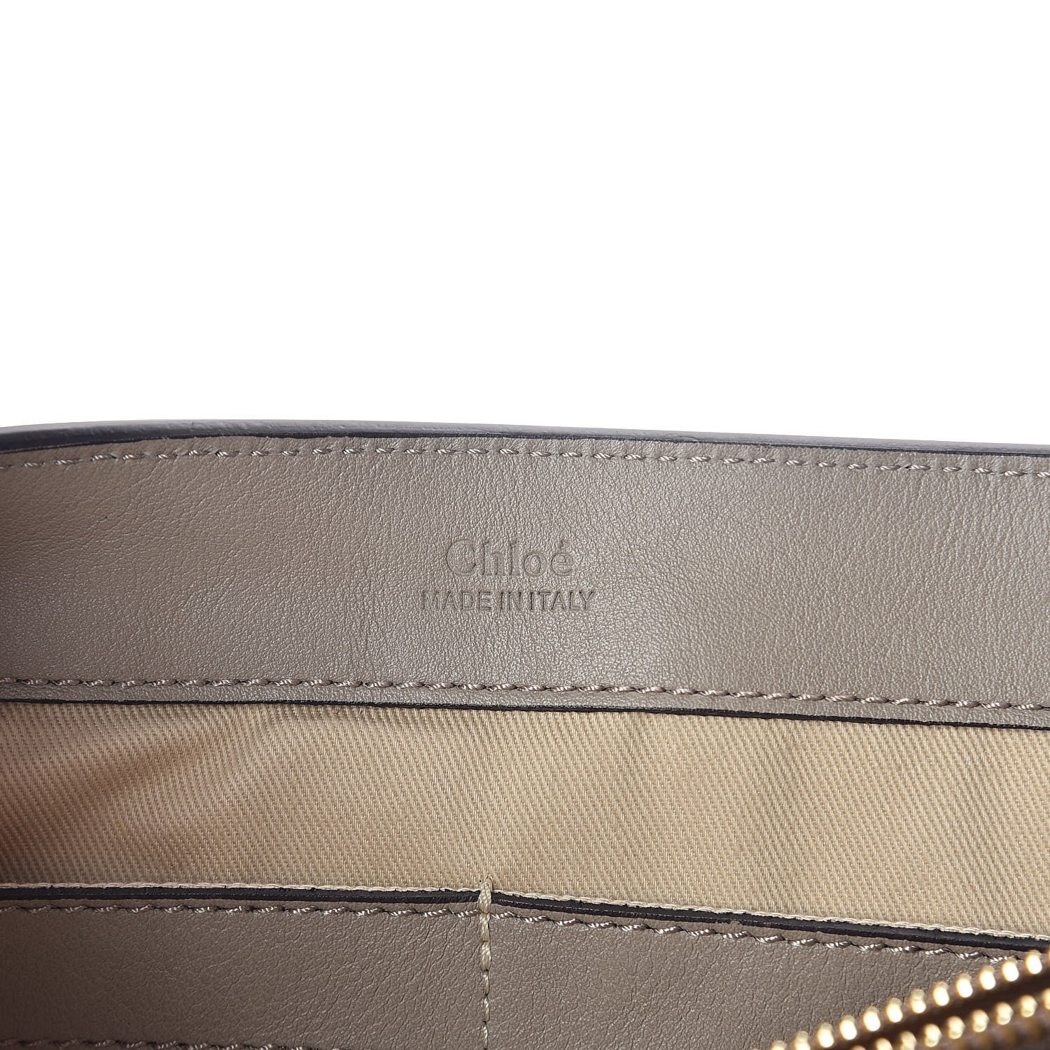 Chloe Calfskin Medium Faye Day Shoulder Bag Motty Grey 6 of 9
