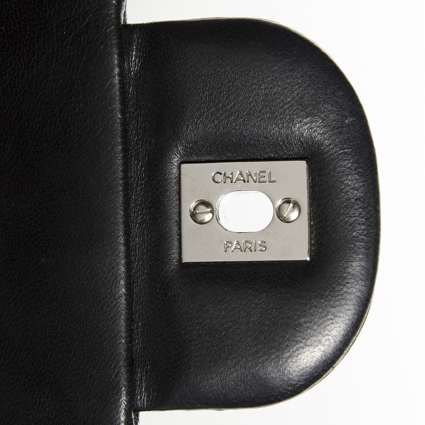 Lambskin Quilted Jumbo Single Flap Black