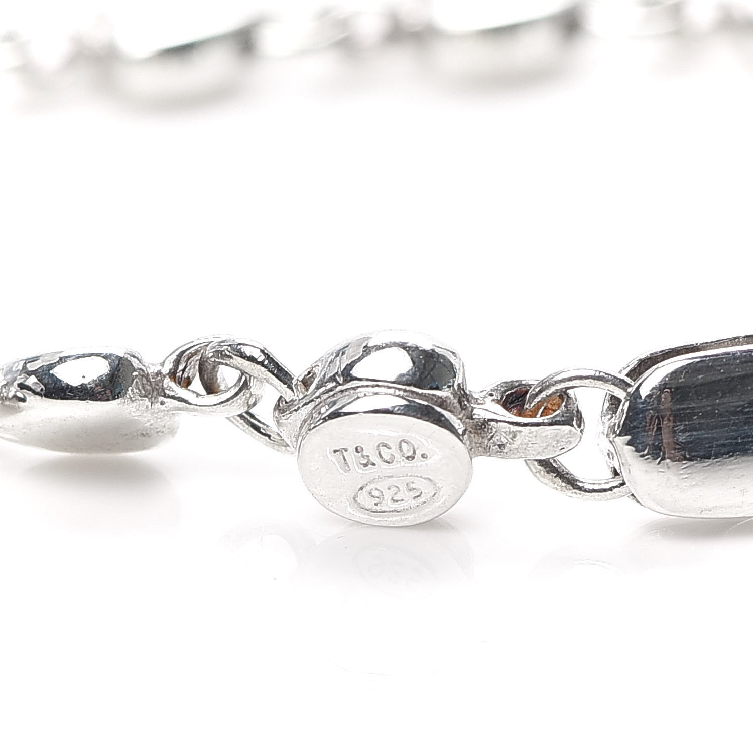Tiffany Sterling Silver Chain of Heart Bracelet 4 of 5