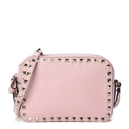 Valentino Garavani Calfskin Rockstud Camera Crossbody Bag Water Rose 1 of 8