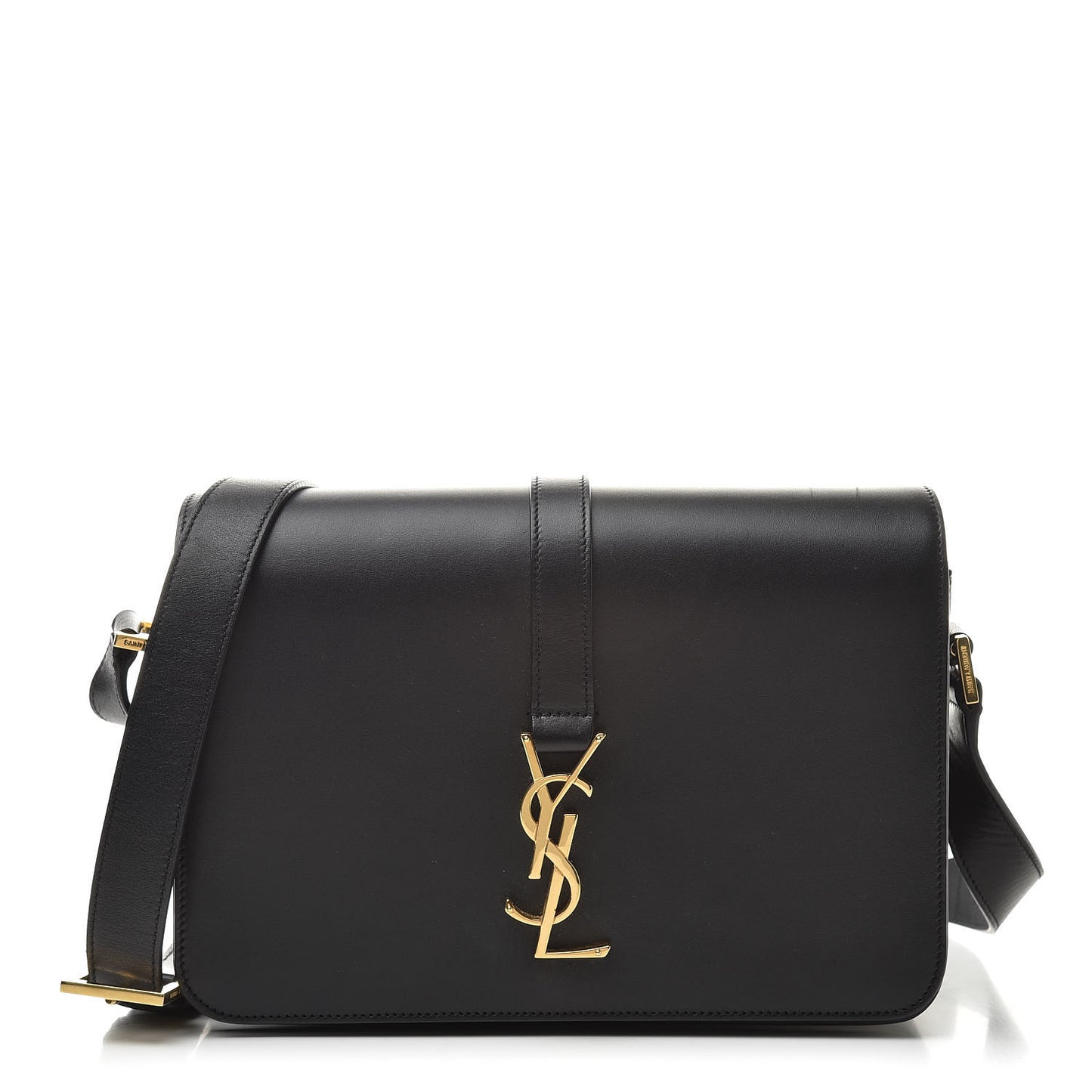 Textured Calfskin Medium Classic Monogram Universite Bag Black