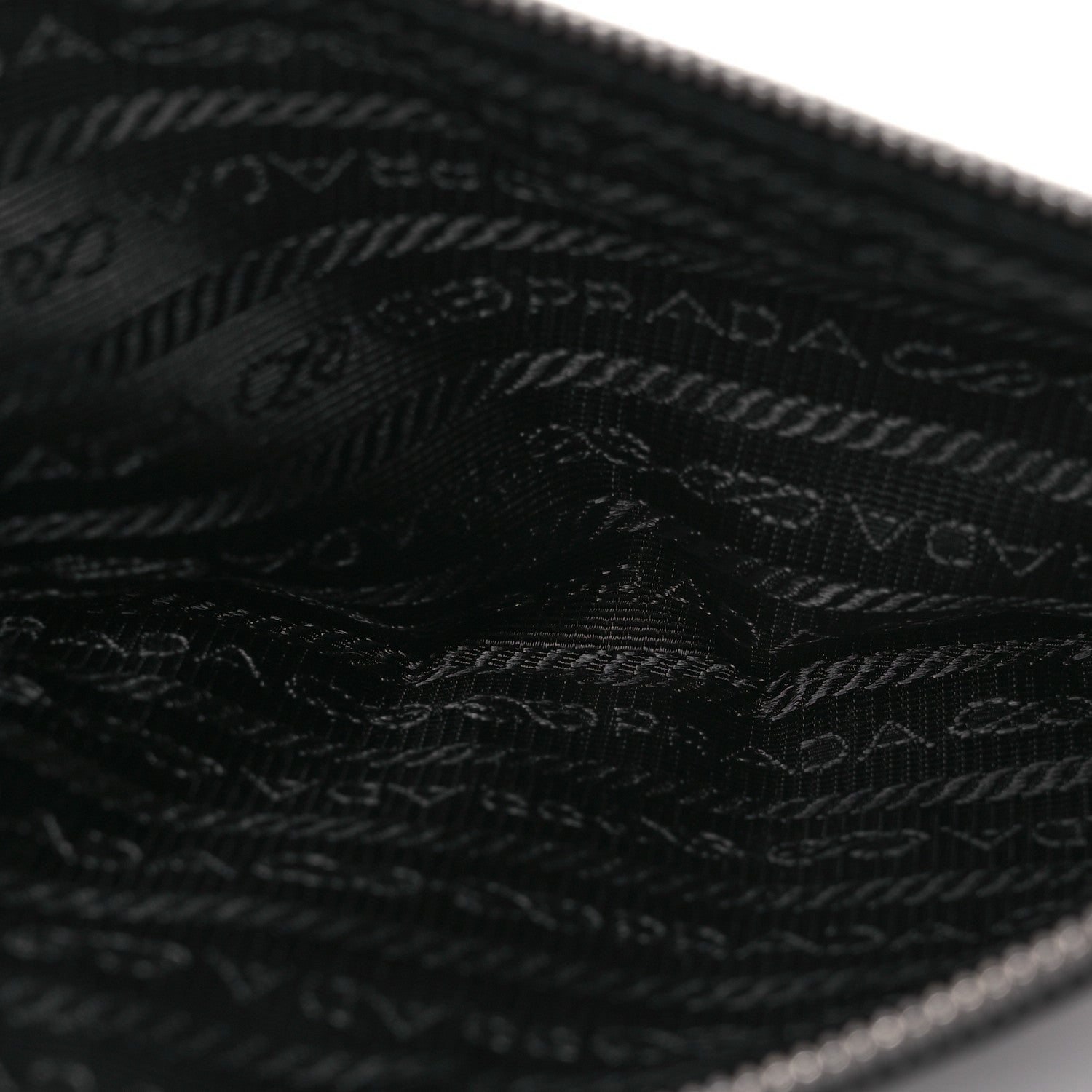 Prada Tessuto Nylon Flat Pouch Black 5 of 6