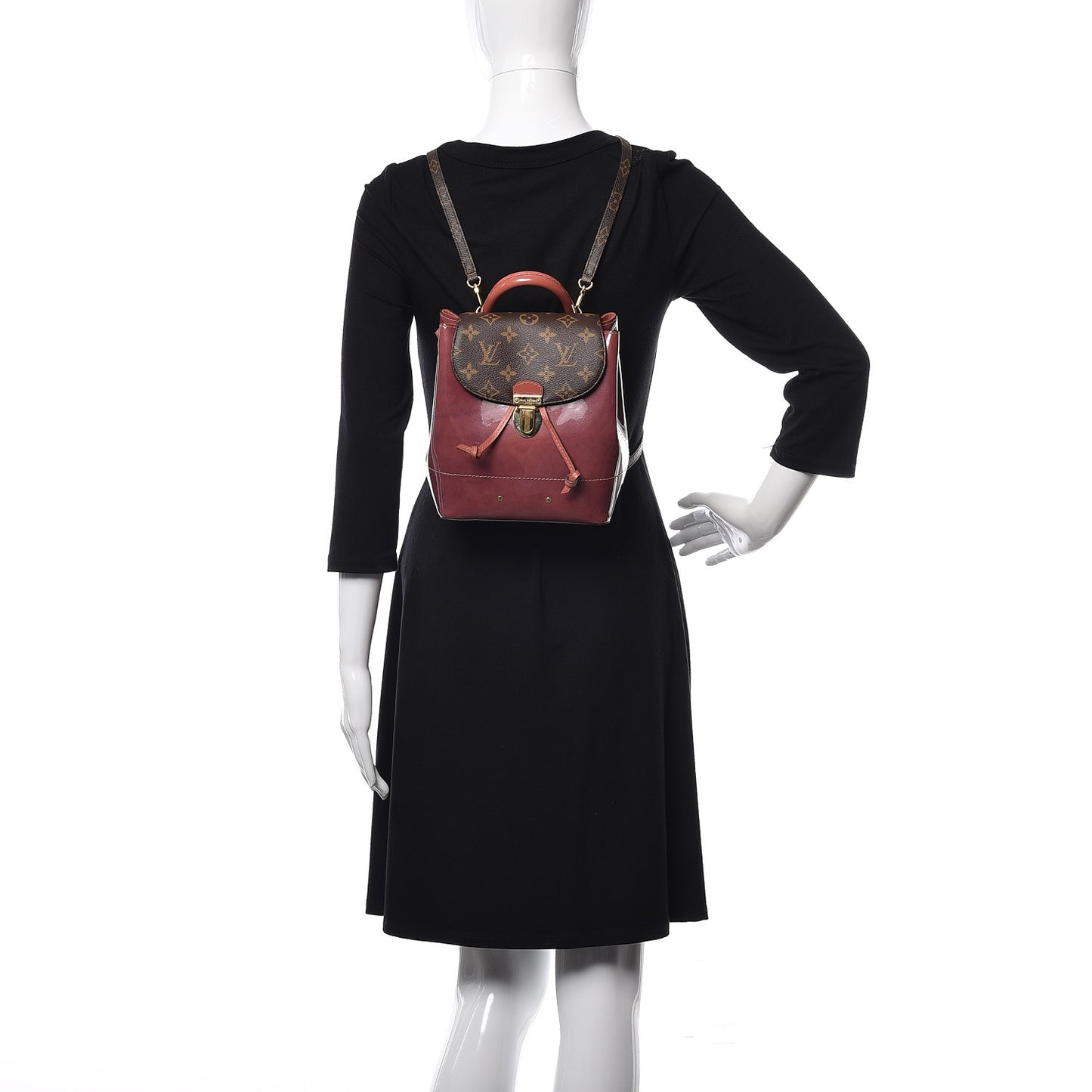 Patent Monogram Hot Springs Backpack Vieux Rose