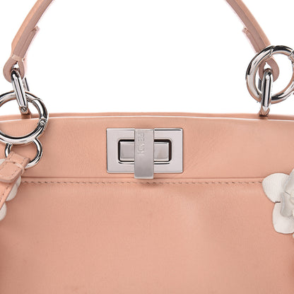 Fendi Nappa Rosebud Mini Peekaboo Iconic Satchel Baby Pink 9 of 20