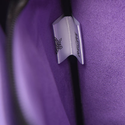 MCM Calfskin Tobias Rehberger Print Pouch Purple 7 of 13
