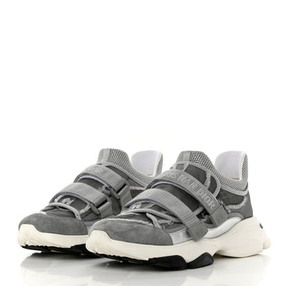 Christian Dior Technical Fabric Nylon Camouflage Womens D-Wander Sneakers 41 Silver 3 of 8