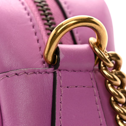 Gucci Calfskin Matelasse Mini GG Marmont Chain Shoulder Bag Candy Mousse 12 of 13